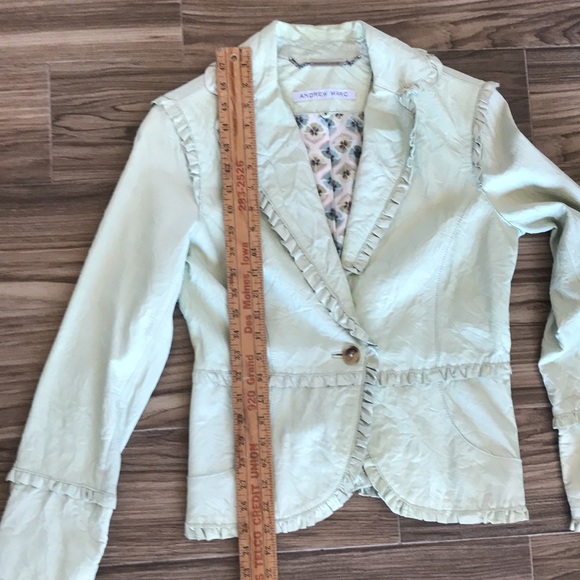 Mint Green Ruffle Jacket - Picture 6 of 11